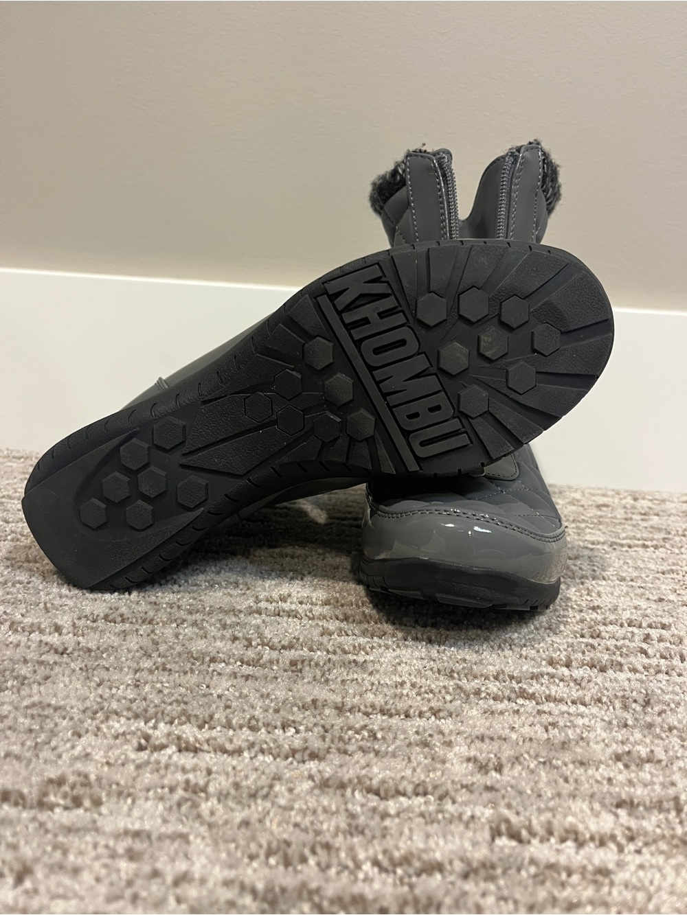 Khombu Women’s Gray Winter Boots - Waterproof & Fleece-Lined